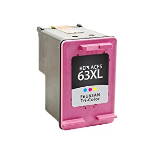 Clover imaging group Clover Remanufactured Ink Cartridge Replacement for HP F6U63AN (HP 63XL) | Tri-Color | High Yield