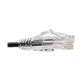 Tripp Lite Cat6 Gigabit Patch Cable, RJ45 M/M, Gigabit, Snagless, UTP, Molded, Slim, Black, 3 ft. (N201-S03-BK) Black 3 ft.