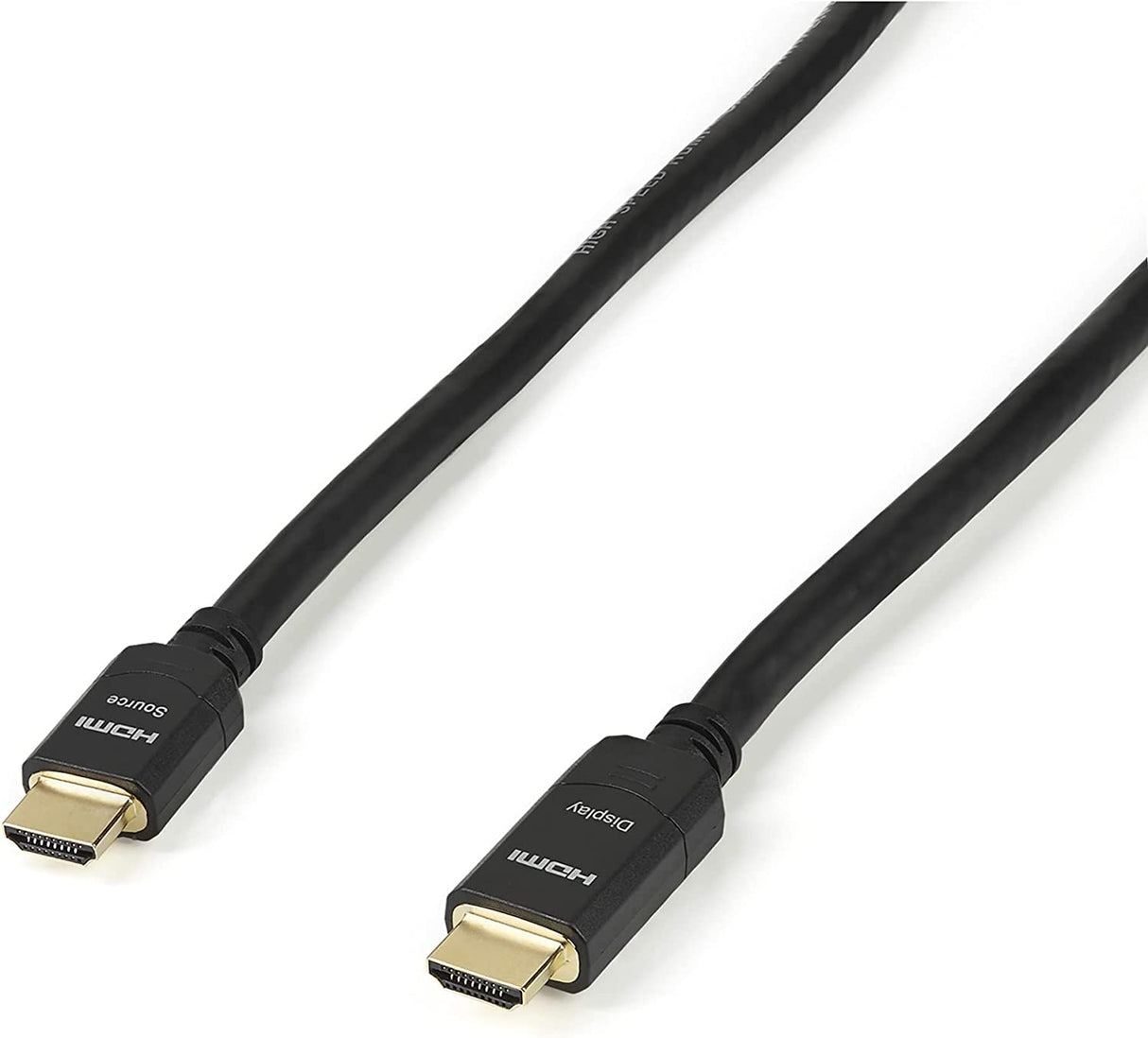 StarTech.com 80 ft Active High Speed HDMI Cable - Ultra HD 4k x 2k HDMI Cable - HDMI to HDMI M/M - 80ft 1080p HDMI Cable - Gold-Plated (HDMIMM80AC) Black