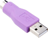 StarTech.com Replacement PS/2 Keyboard to USB Adapter - F/M - Keyboard adapter - PS/2 (F) to USB (M) - GC46MFKEY, Purple