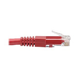 Tripp Lite Cat6 Cat5e Gigabit Molded Patch Cable RJ45 M/M 550MHz Red 6ft 6' (N200-006-RD) 6 ft. Red