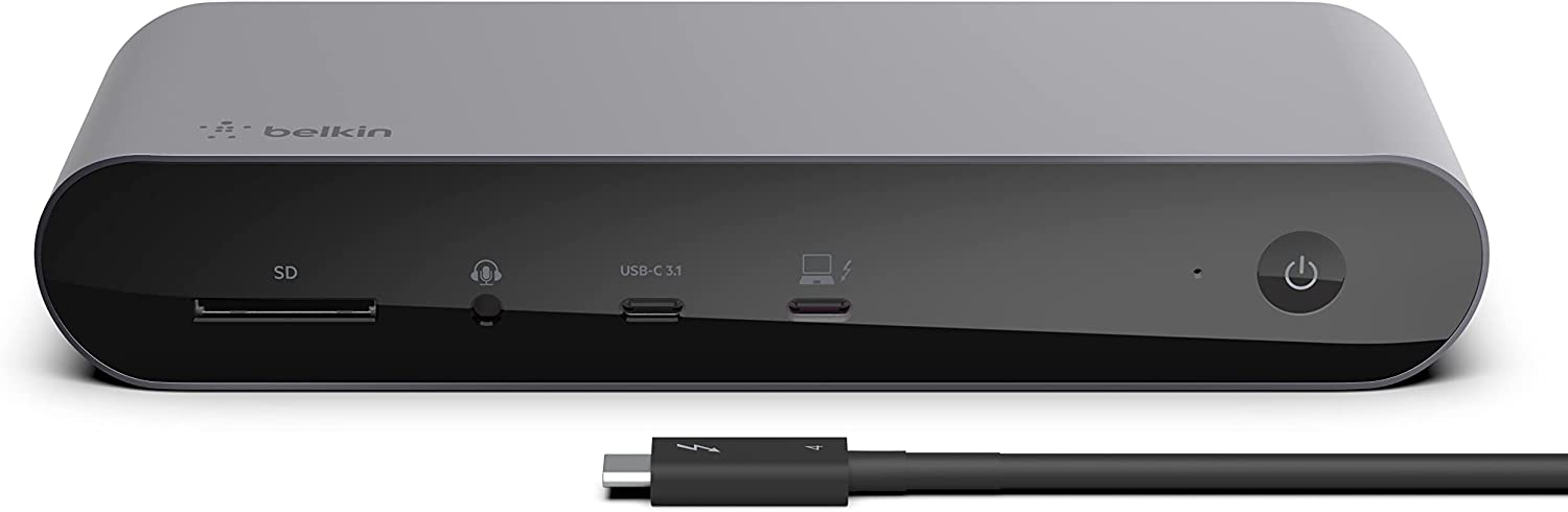 Belkin Thunderbolt 4 Dock Pro, Single 8K @ 60hz, Dual 4K Display