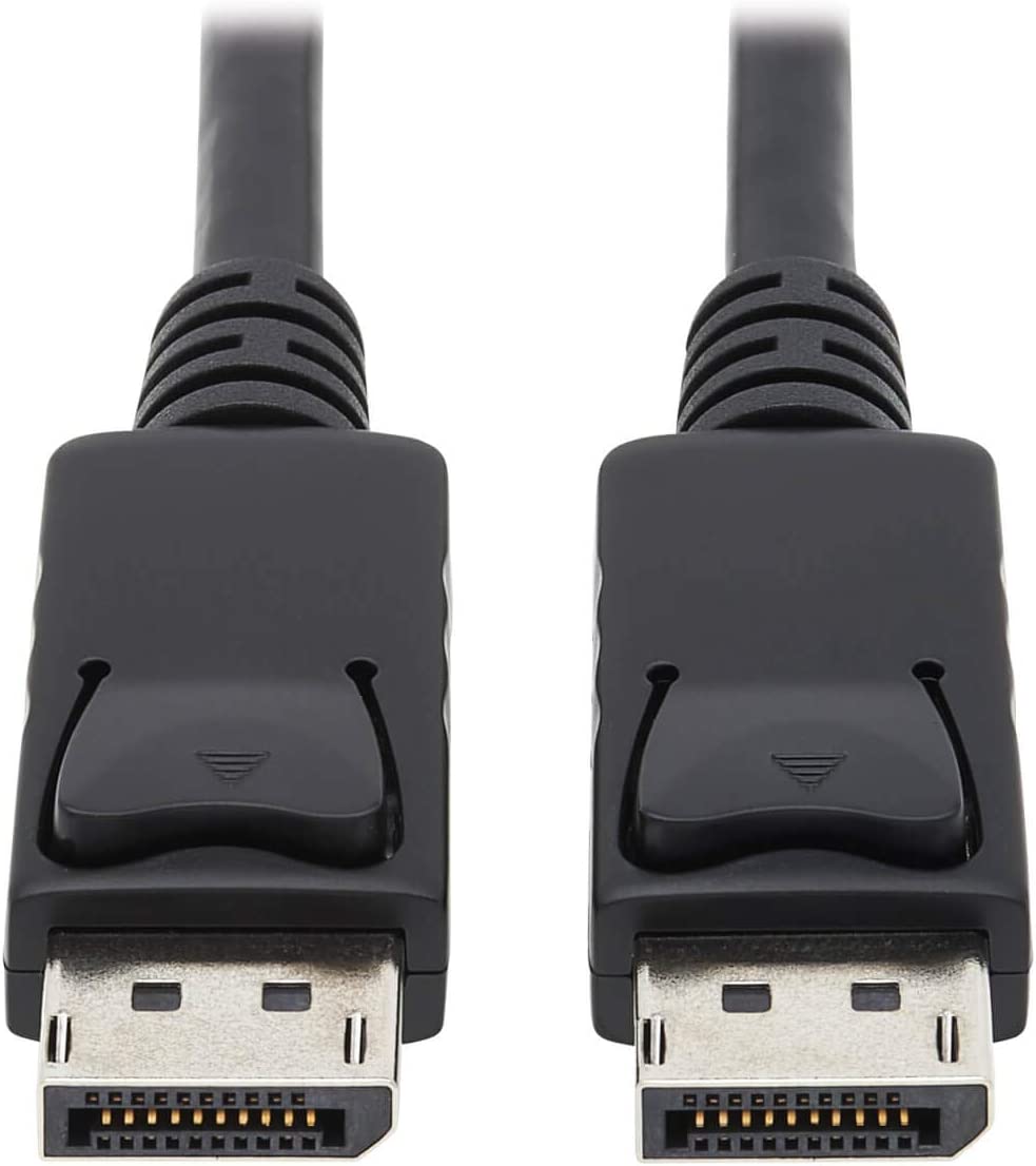 Tripp Lite DisplayPort Cable with Latches (M/M), DP to DP, 4K x 2K, 6-ft. (P580-006), Black 6' Cable