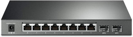 TP-Link TL-SG2210P V3, Jetstream 8 Port Gigabit Smart Managed PoE Switch, 8 PoE+ Ports @61W, 2 SFP Slots, Omada SDN Integrated, PoE Recovery, IPv6, Static Routing, Limited Lifetime Protection 8 Port PoE+, 2 SFP Slots, 61W