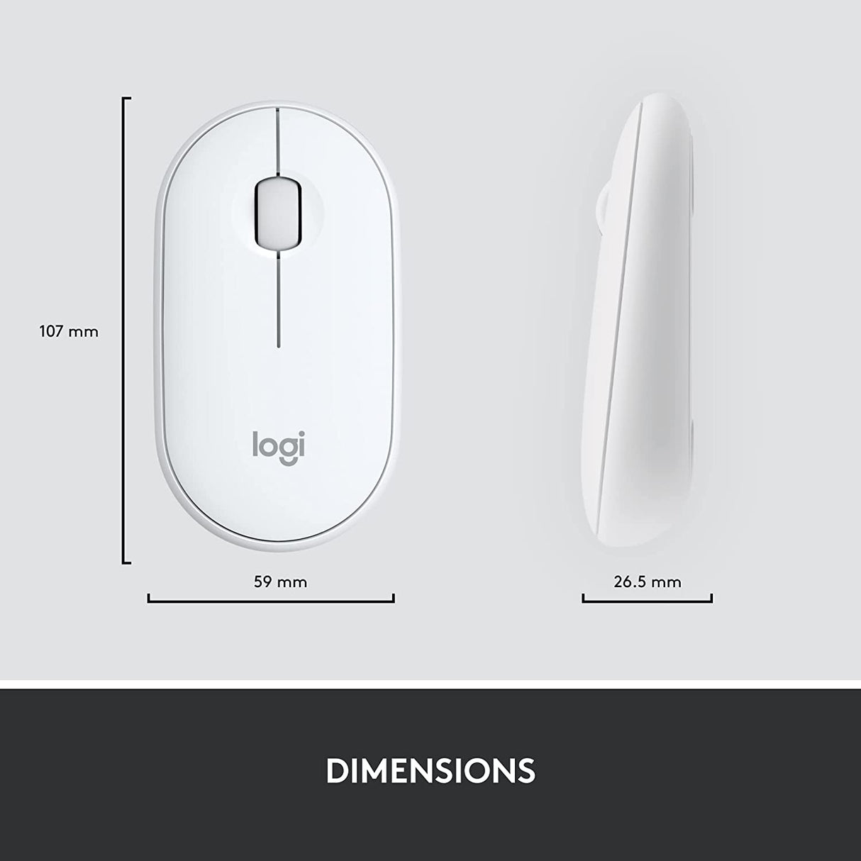 Logitech MK470 Slim Wireless Keyboard and Mouse Combo - Modern Compact Layout, Ultra Quiet, 2.4 GHz USB Receiver, Plug n' Play Connectivity, Compatible with Windows - Off White Off White Combo