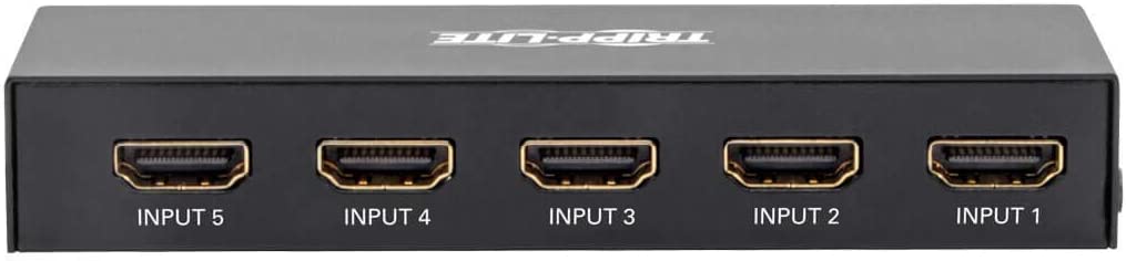 Tripp Lite HDMI Switch 5-Port for Video &amp; Audio 4K x 2K UHD 60 Hz with Remote HDMI 2.0 HDCP 2.2 EDID