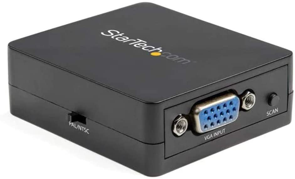 StarTech.com 1080p VGA to RCA Converter - PC to TV - USB Powered S-Video Converter with Dynamic Scaling (VGA2VID2)