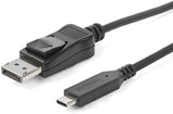 StarTech.com 6ft/1.8m USB C to DisplayPort 1.4 Cable - 4K/5K/8K USB Type-C to DP 1.4 Alt Mode Video Adapter Converter - HBR3/HDR/DSC - 8K 60Hz DP Monitor Cable for USB-C/Thunderbolt 3 (CDP2DP146B) 6 feet