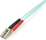 StarTech.com 3m Fiber Optic Cable - 10 Gb Aqua - Multimode Duplex 50/125 - LSZH - LC/LC - OM3 - LC to LC Fiber Patch Cable (A50FBLCLC3) LC-LC 10 ft / 3 m