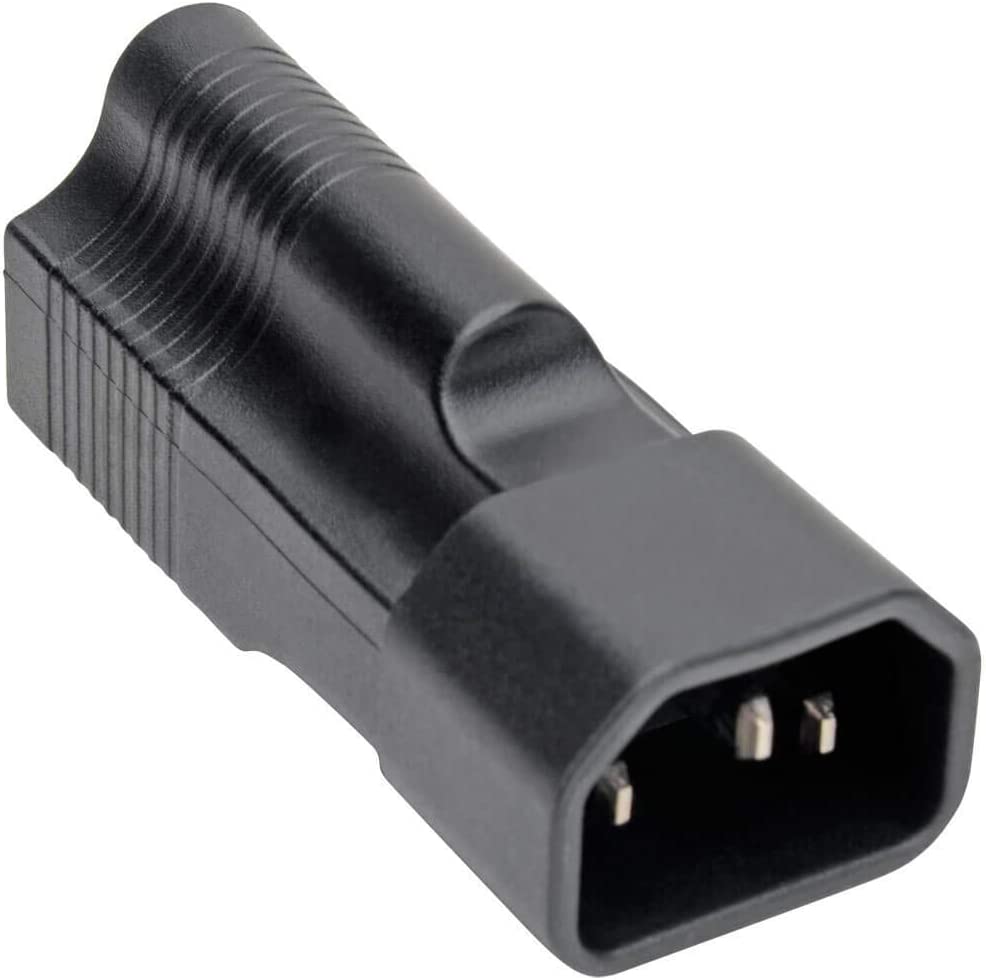 Tripp Lite Power Cord Adapter (NEMA 5-15R to C14 Adapter), 10A, 125V, Black (P002-000)