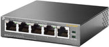 TP-Link TL-SF1005P V2 | 5 Port Fast Ethernet PoE Switch | 4 PoE+ Ports @67W | Desktop | Plug &amp; Play | Sturdy Metal w/ Shielded Ports | Fanless | Limited Lifetime Protection | Extend &amp; Priority Mode 5 Port w/ 4-Port PoE+