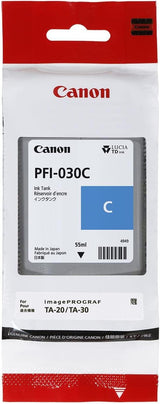 Cyan Ink 55m (PFI-030C) for Canon imagePROGRAF TA-20 and TA-30