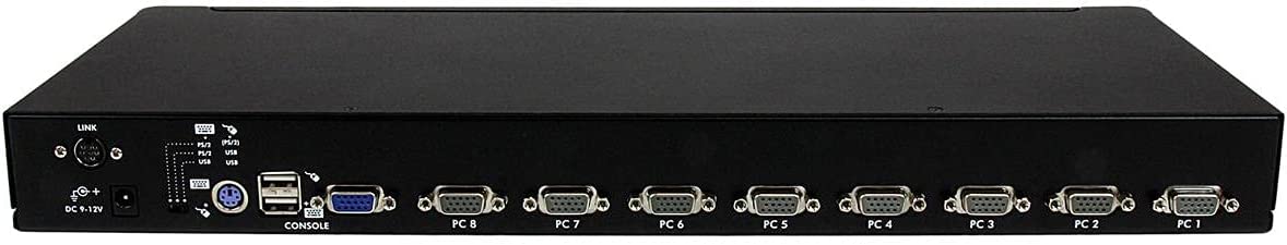 StarTech 8 Port 1U USB PS/2 KVM Switch with OSD