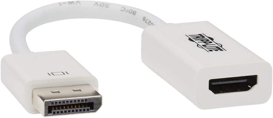 Tripp Lite DisplayPort 1.2 to HDMI 2.0 Active Video Adapter Converter M/F UHD 4K x 2K @ 60Hz 6 in. 6" (P136-06N-H2V2)