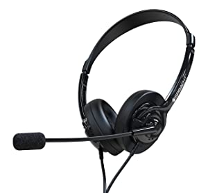 Spracht ZUM350B Zum 350 3.5mm and 2.5mm Dual-Ear (Binaural) Stereo Headset, Black