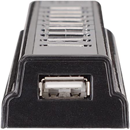 Manhattan Hi-Speed USB Desktop Hub with 10 Ports, Bus Power and 1.5/12/480 Mbps (161572)