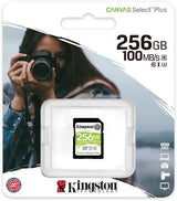Kingston 256 GB SDXC Class 10 Flash Memory Card SDS2 Memory