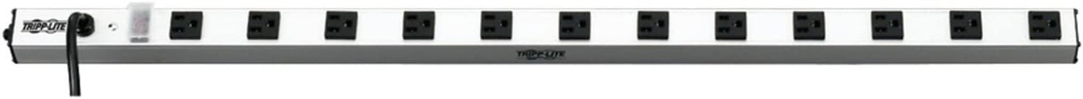 Tripp Lite 12 Outlet Bench &amp; Cabinet Power Strip, 36 in. Length, 15ft Cord with 5-15P Plug (PS3612),Black 15A + 15 ft. Cord Outlet