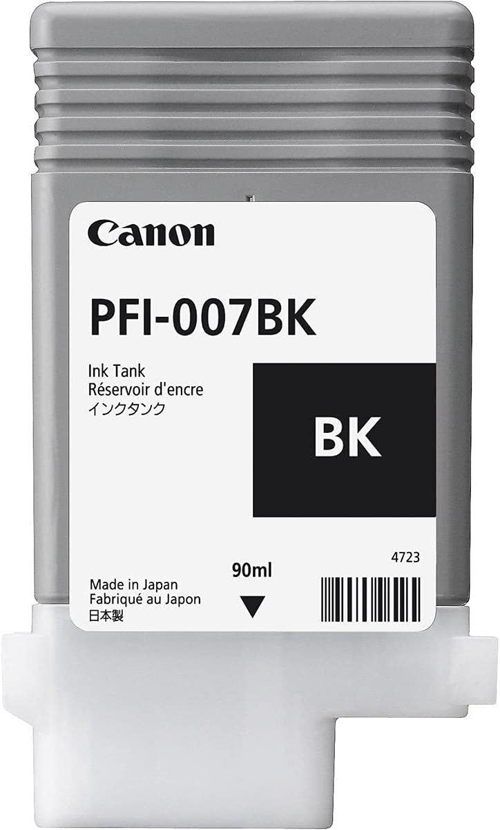 Canon PFI-007BK Black Ink Tank (90mL)