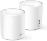 TP-Link WiFi 6 Mesh WiFi, AX3000 Whole Home Mesh WiFi System (Deco X60) - Covers up to 5000 Sq. Ft., Replaces WiFi Routers and Extenders, Parental Control, 2-pack WiFi 6 Mesh, Dual-Band