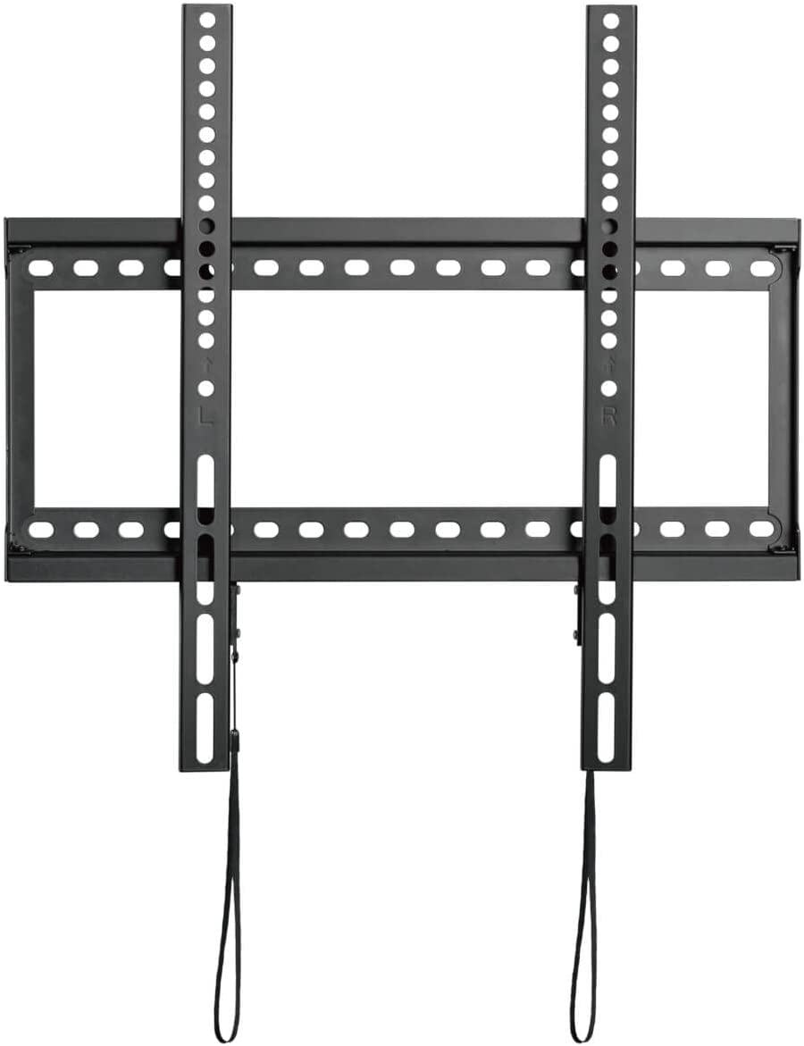 Tripp Lite Fixed 26 to 70 inch TV/Monitor Wall Mount, VESA-Compliant, Horizontal Adjustable Mounting Rails, Flat or Curved Displays, Heavy-Duty Steel, 5-Year Warranty (DWF2670X) 26-70 in. Displays
