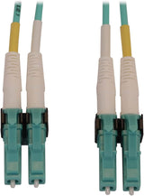 Tripp Lite Switchable Fiber Cable, 400G Duplex Multimode 50/125 OM4 (LC Duplex-PC/LC Duplex-PC), Round LSZH Jacket, Aqua, 2 Meters / 6.6 Feet, Lifetime Limited Manufacturer's Warranty (N820X-02M-OM4) 6.6 ft / 2M