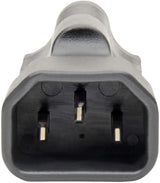 Tripp Lite Power Cord Adapter (NEMA 5-15R to C14 Adapter), 10A, 125V, Black (P002-000)