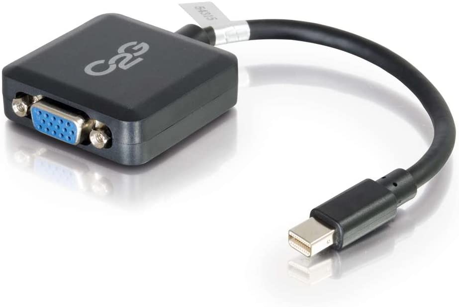 C2g/ cables to go C2G 54315 Mini DisplayPort Male to VGA Female Active Adapter Converter, TAA Compliant, Black (8 Inches)