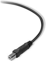 Belkin Premium Printer Cables Cable10 Ft4 Pin USB Type B to 4 Pin USB Type A, Black (F3U154BT3M)