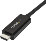 StarTech.com 10ft (3m) Mini DisplayPort to HDMI Cable - 4K 30Hz Video - mDP to HDMI Adapter Cable - Mini DP or Thunderbolt 1/2 Mac/PC to HDMI Monitor/Display - mDP to HDMI Converter Cord (MDP2HDMM3MB) 10 ft / 3 m Black