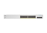 CISCO DESIGNED Business CBS220-24P-4G Smart Switch | 24 Port GE | PoE | 4x1G SFP | 3-Year Limited Hardware Warranty (CBS220-24P-4G-NA) 24-port GE / PoE+ / 195W / 4 x GE uplinks Smart Switch