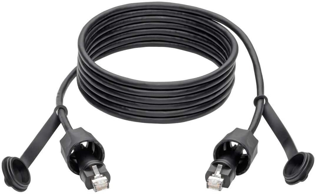 TRIPP LITE CAT5E/Cat6 Patch Cable RJ45 CMX Outdoor Industrial, 10' (N206-PC10-IND)