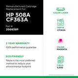 Clover imaging group Clover Remanufactured Toner Cartridge Replacement for HP CF363A (HP 508A) | Magenta 5,000 Magenta