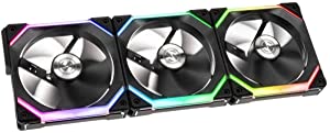 Lianli Lian Li UNI FAN SL120 3 Pack Black - with Controller (ARGB 120mm LED PWM Daisy-Chain)