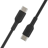 Belkin Boost Charge USB-C to USB-C Cable (USB Type-C Fast Charge Cable for Samsung, Pixel, iPad Pro and More) 2 m, Black USB-C to USB-C (PVC) 2 m Black