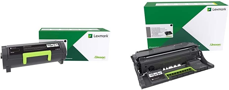 Lexmark Unison Toner Cartridge - Black - TAA Compliant &amp; Original Drum Cartridge - Black - Laser - 60000 Pages (56F0Z00) Toner + Black Toner