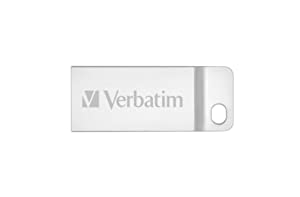 Verbatim 32GB Metal Executive USB Flash Drive - Silver - 98749 32 GB 2.0 Silver