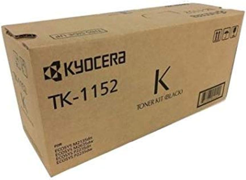 Kyocera 1T02RV0US0 Model TK-1152 Black Toner Kit for Ecosys P2235dw/M2635dw; Genuine Kyocera; Up to 3000 Pages