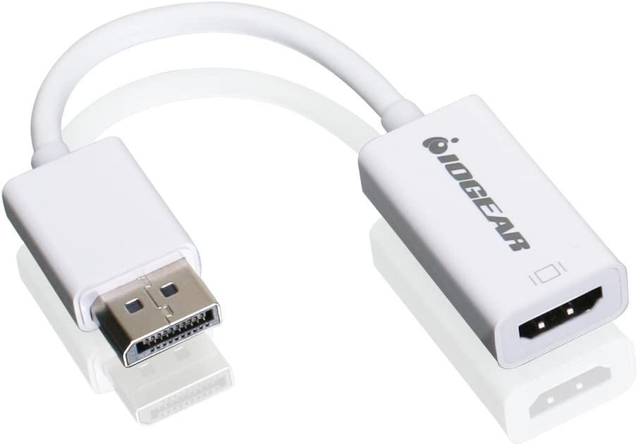IOGEAR DisplayPort (M) to HDMI (F) Adapter - DVI 1.0 up to 1.65Gbps - GDPHDW6 DisplayPort to HDMI Adapter Cable