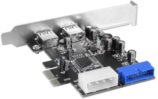 Vantec 4 Port USB 3.0 PCIe with Internal 20 pin Host Card (UGT-PC345) USB 3.0, 2A, 20 pins