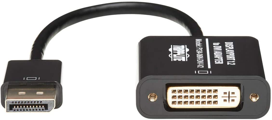 Tripp Lite DisplayPort to DVI Active Adapter Cable Video Converter Displayport 1.2 DP2DVI 6in (P134-06N-DVI-V2)