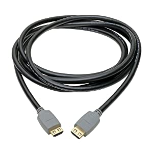 Tripp Lite High Speed 4K HDMI 2.0a Cable with Gripping Connectors (M/M), Black, 10 ft. (P568-010-2A)