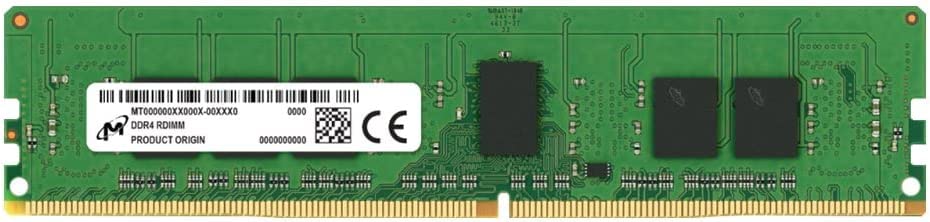 Micron technology Crucial 8GB DDR4 SDRAM Memory Module - for Server, Workstation - 8 GB (1 x 8GB) - DDR4-3200/PC4-25600 DDR4 SDRAM - 3200 MHz Single-Rank Memory - CL22-1.20 V - Registered - 288-pin - DIMM - 3 Year Wa