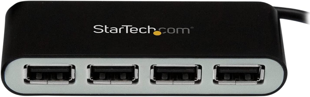 StarTech.com 4 Port USB 2.0 Hub - USB Bus Powered - Portable Multi Port USB 2.0 Splitter and Expander Hub - Small Travel USB Hub (ST4200MINI2)