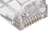 StarTech.com Cat 6 RJ45 Modular Plug for Solid Wire - 50 Pack (CRJ45C6SOL50),Clear Cat6 - Solid