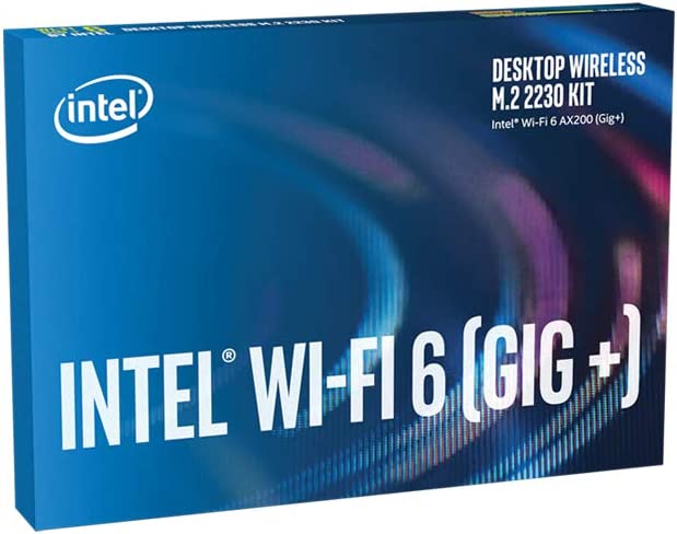 Intel Wi-Fi 6 (Gig+) Desktop Kit, AX200, 2230, 2x2 AX+BT, vPro®