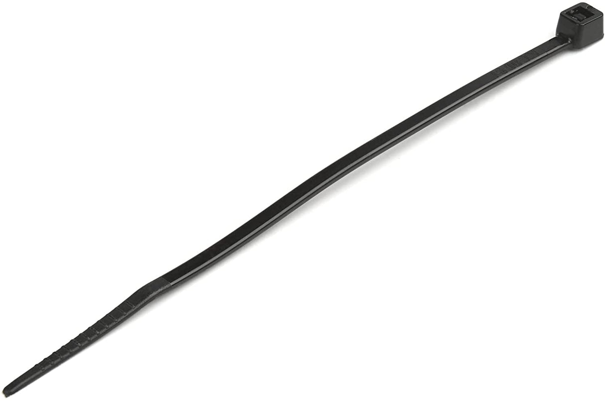 StarTech.com 4"(10cm) Cable Ties - 1/16"(2mm) Wide, 7/8"(22mm) Bundle Diameter, 18lb(8kg) Tensile Strength, Nylon Self Locking Zip Ties with Curved Tip - 94V-2/UL Listed, 100 Pack - Black(CBMZT4B) Black 4 in | 18 lbs (8kg) Standard w/Self Locking 100