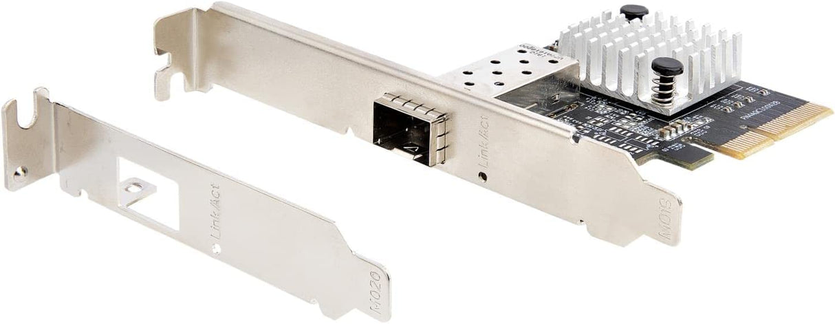 StarTech.com 10G PCIe SFP+ Card - Single SFP+ Port Network Adapter - Open SFP+ for MSA-Compliant Modules/Direct-Attach Cables - 10 Gigabit Fiber PCIe NIC - PCI Express SFP+ Network Card (PEX10GSFP)