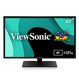 ViewSonic VX4381-4K 43 Inch Ultra HD MVA 4K Monitor Widescreen with HDR10 Support, Eye Care, HDMI, USB, DisplayPort for Home and Office 43-Inch 4K UHD