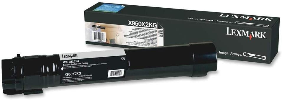 Lexmark X950X2KG X950 X952 X954 Toner Cartridge (Black) in Retail Packaging